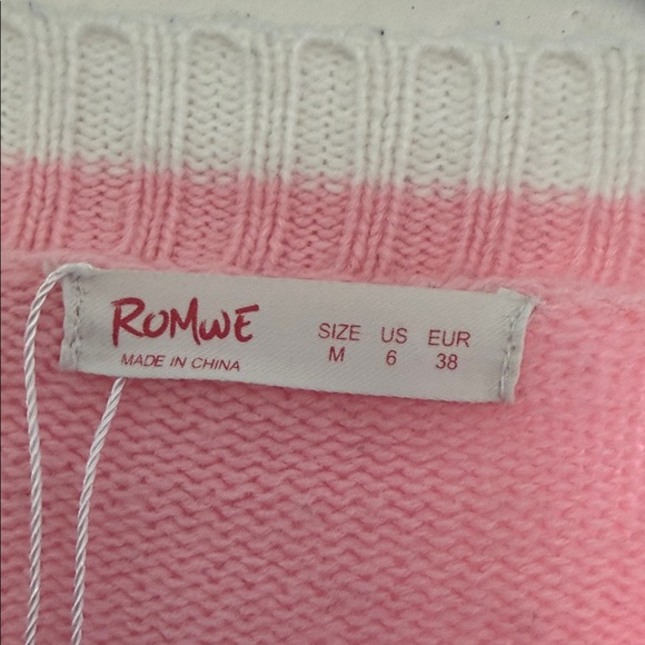 ROMWE Pink Cardigan with Bunny Detail - Picture 6 of 8